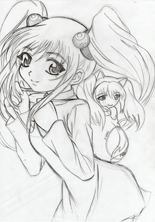 Drawing in manga style